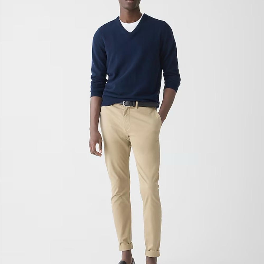 J. Crew Men's 250 Skinny river brown Chinos